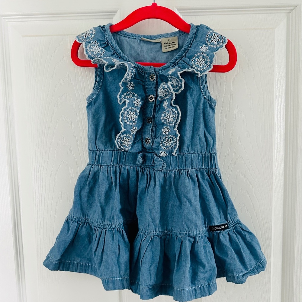 2T dress| Calvin Klein | Denim blue